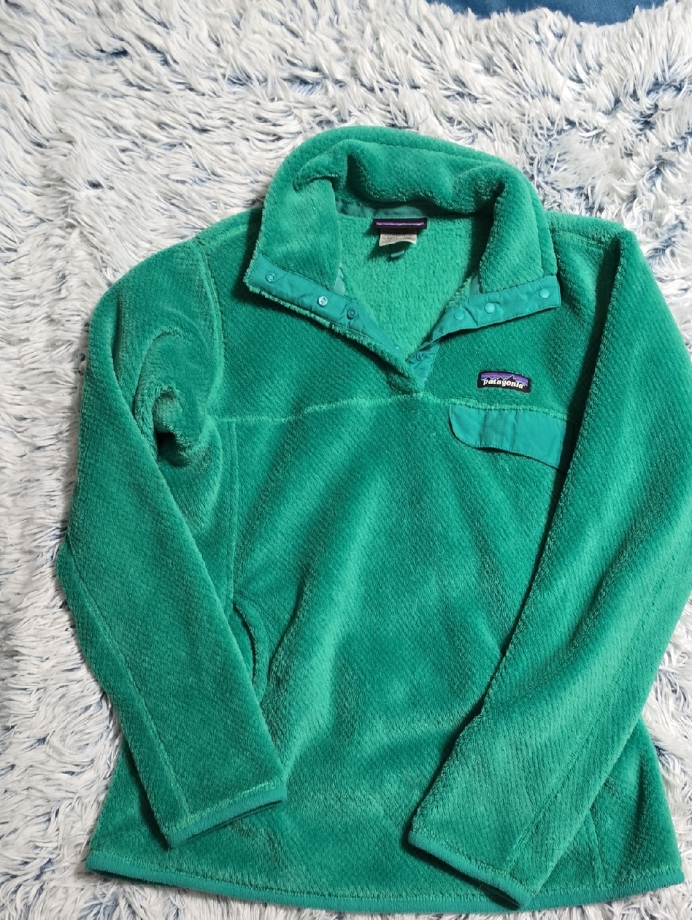 Patagonia Women's Teal Snap-T Fleece Pullover